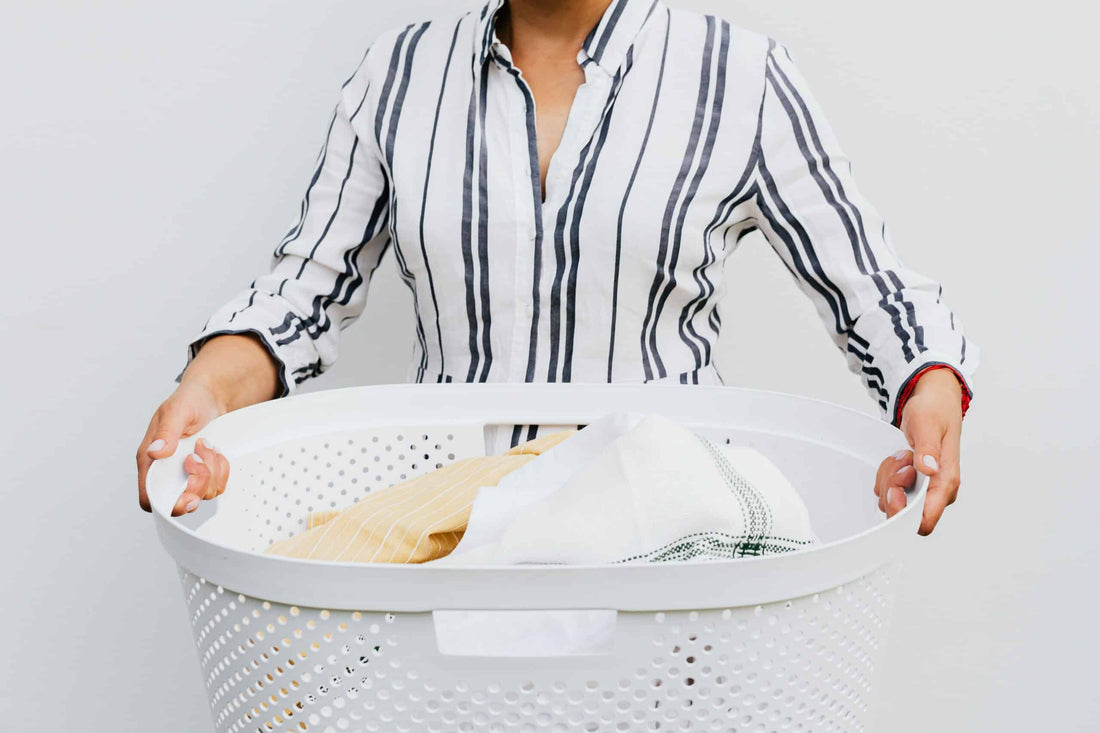 cleaning an apron