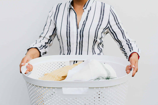 cleaning an apron
