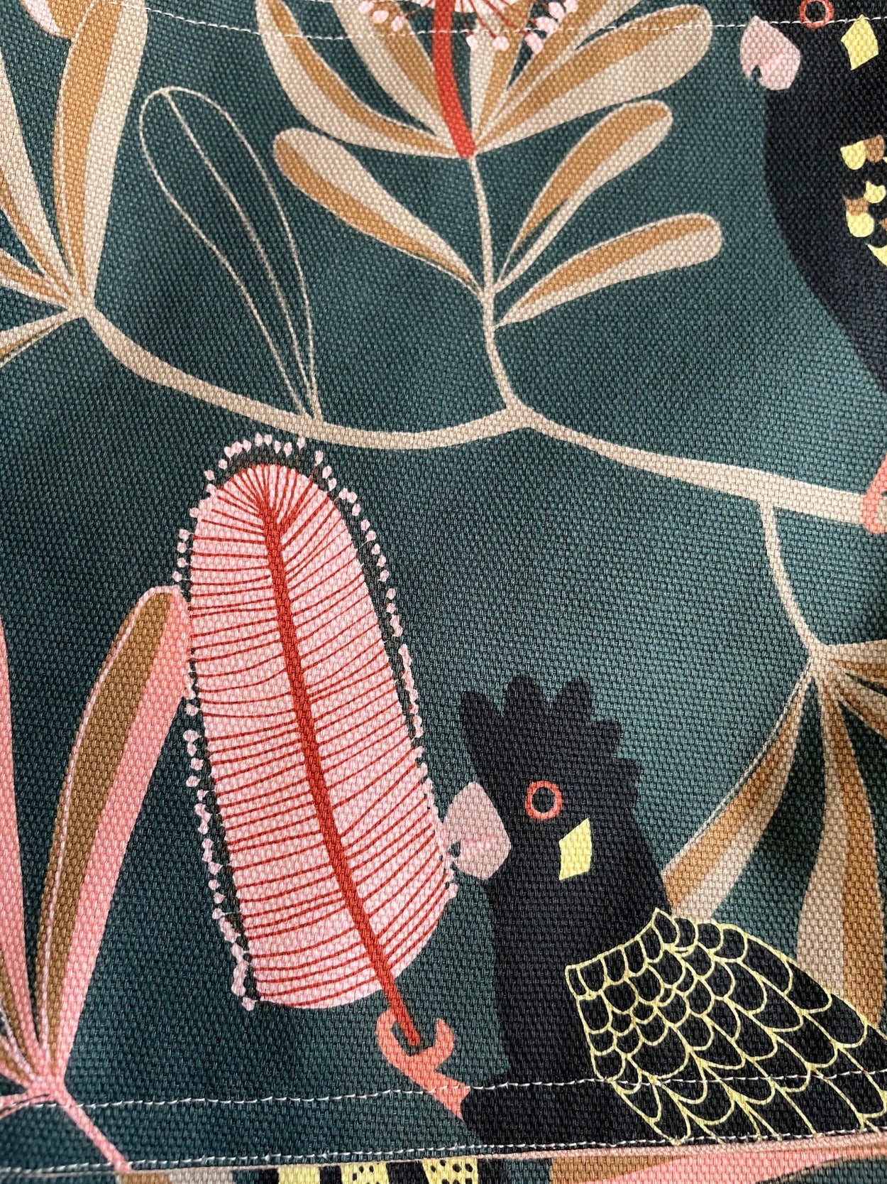 Kitchen Apron Black Cockatoo