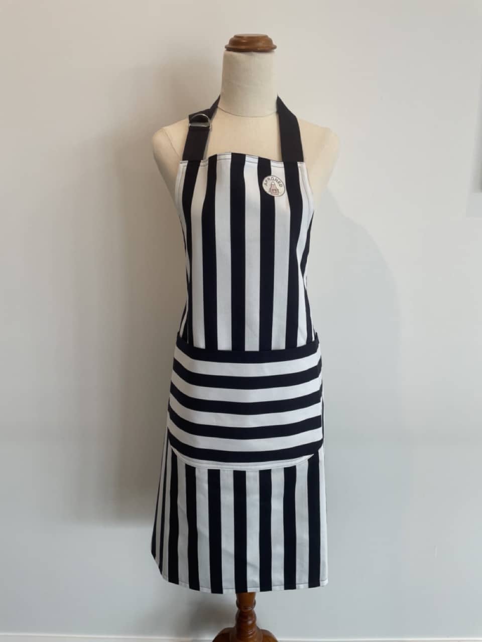 BBQ Apron Blue Stripes