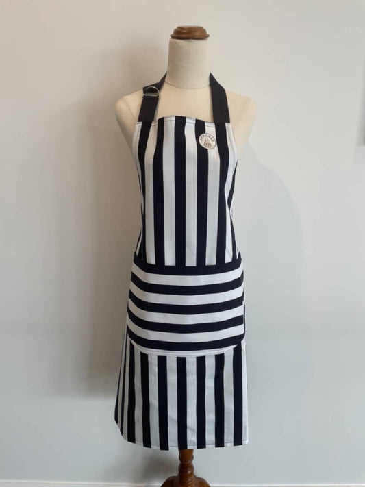 BBQ Apron Blue Stripes