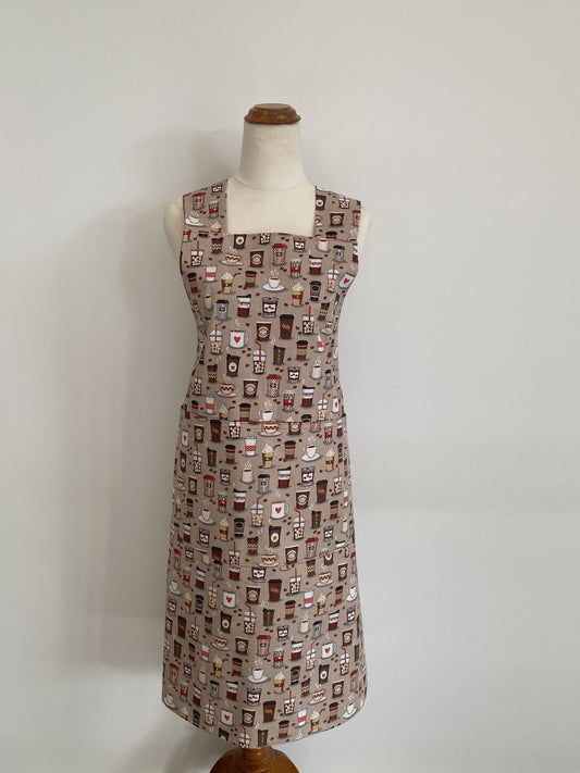 Wrap-Around Apron - Coffee