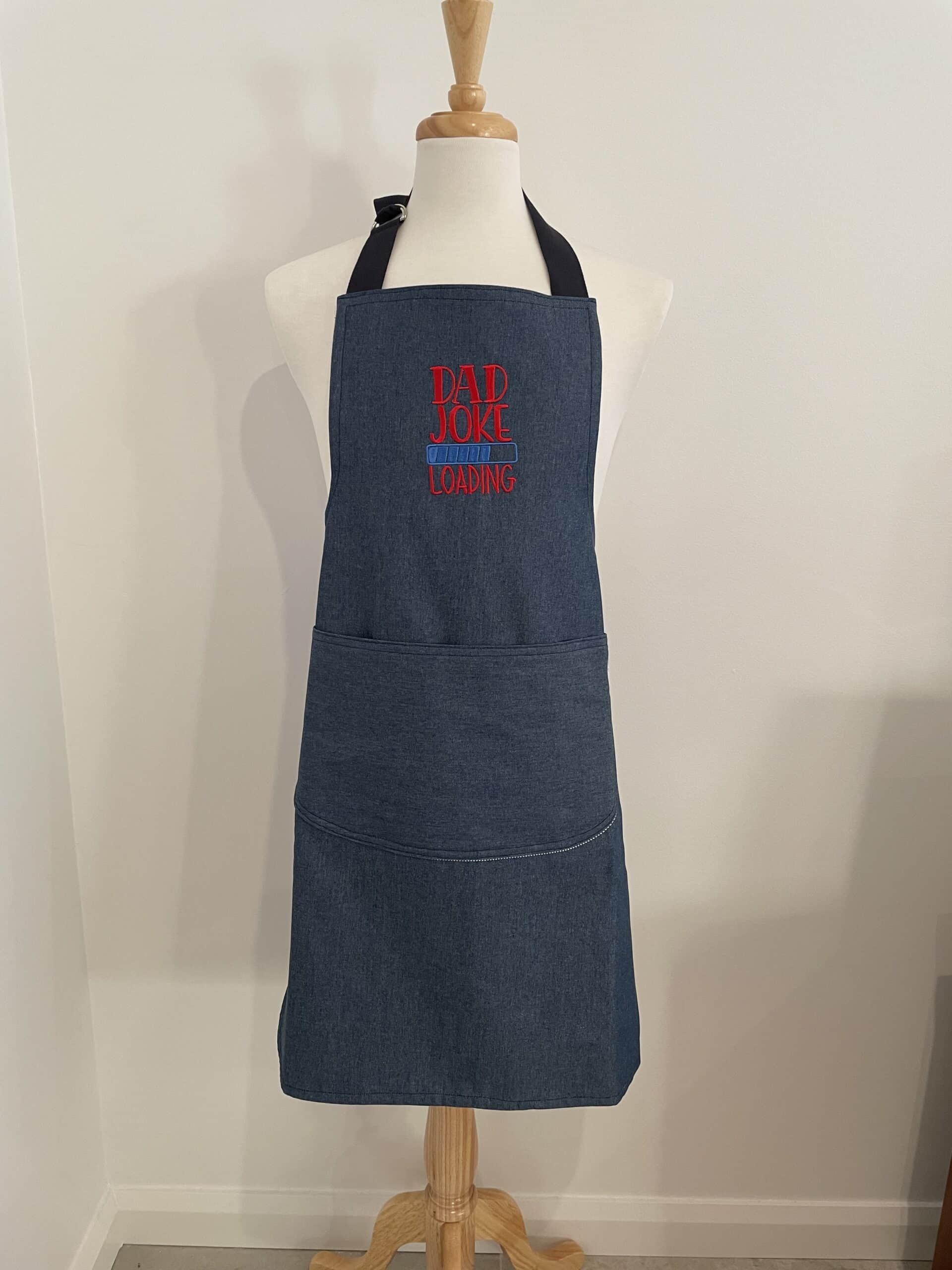 Embroidered BBQ Apron - Dad Joke