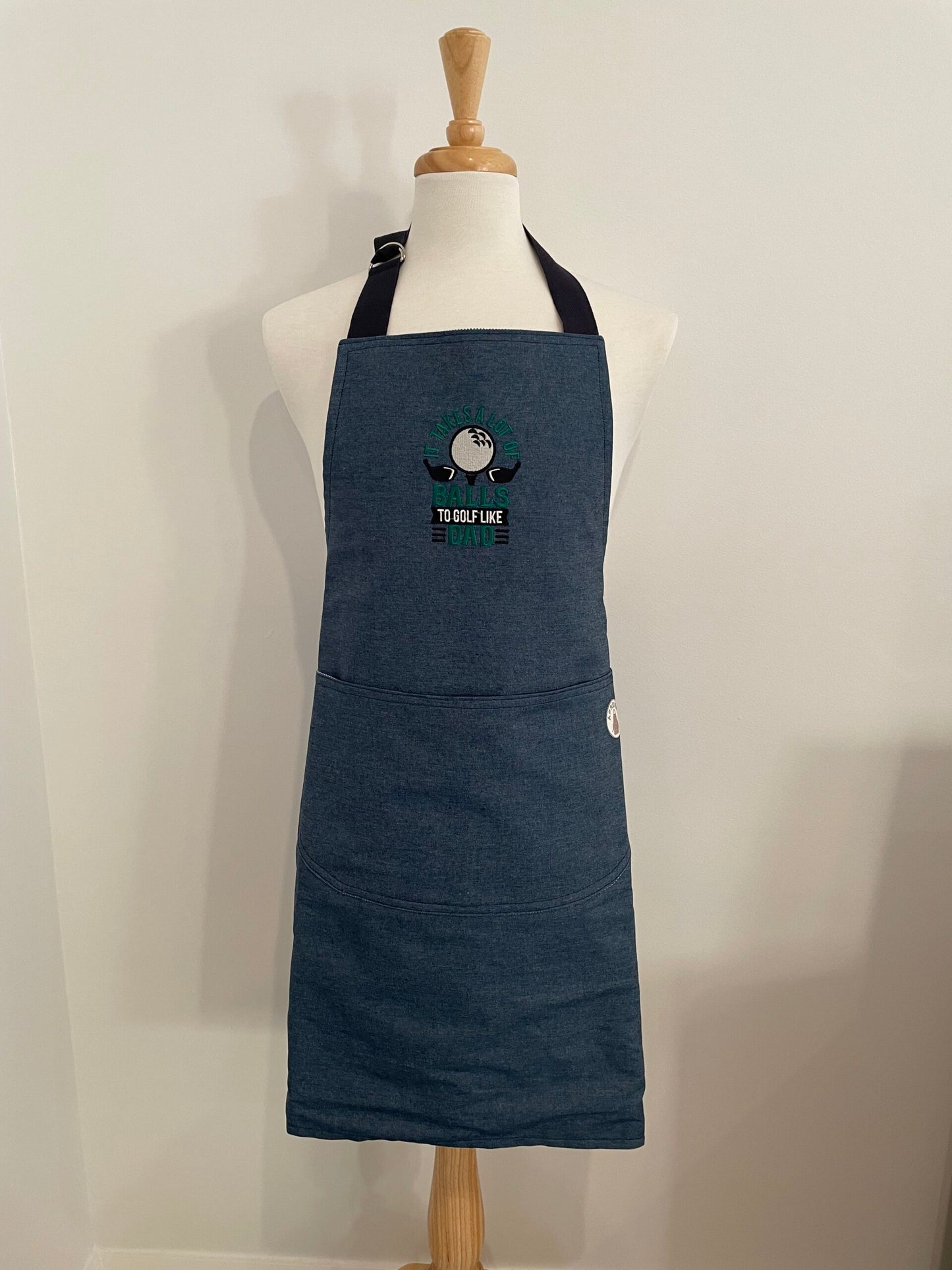 Embroidered BBQ Apron - Golf Balls