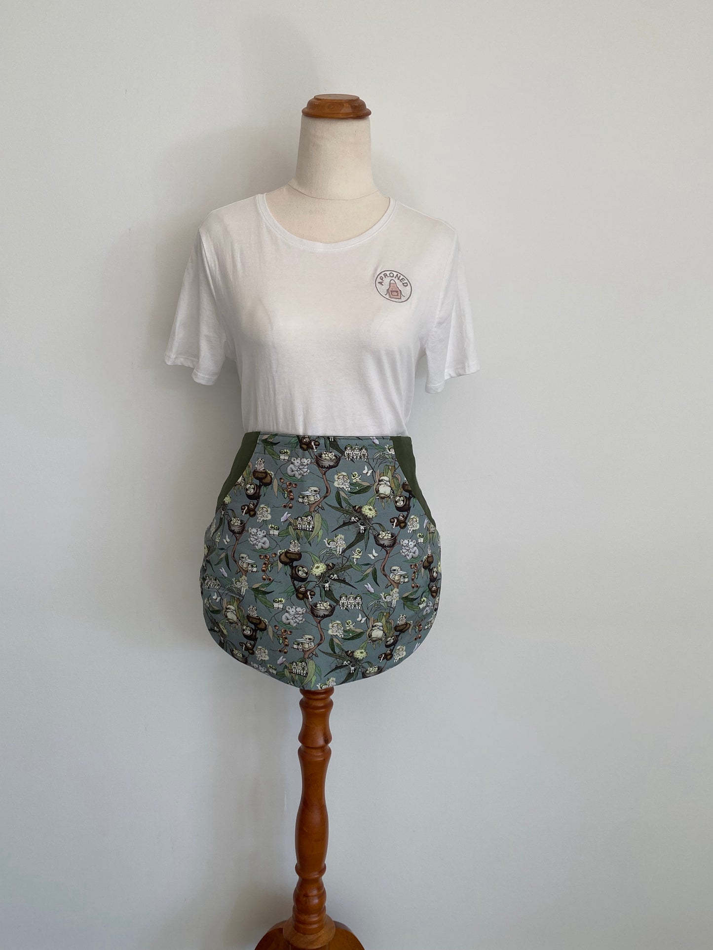 Green Gumnut Babies Peg Apron
