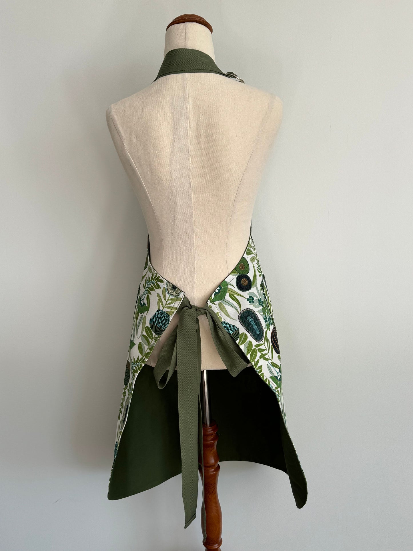 Kitchen Apron Green Banksia