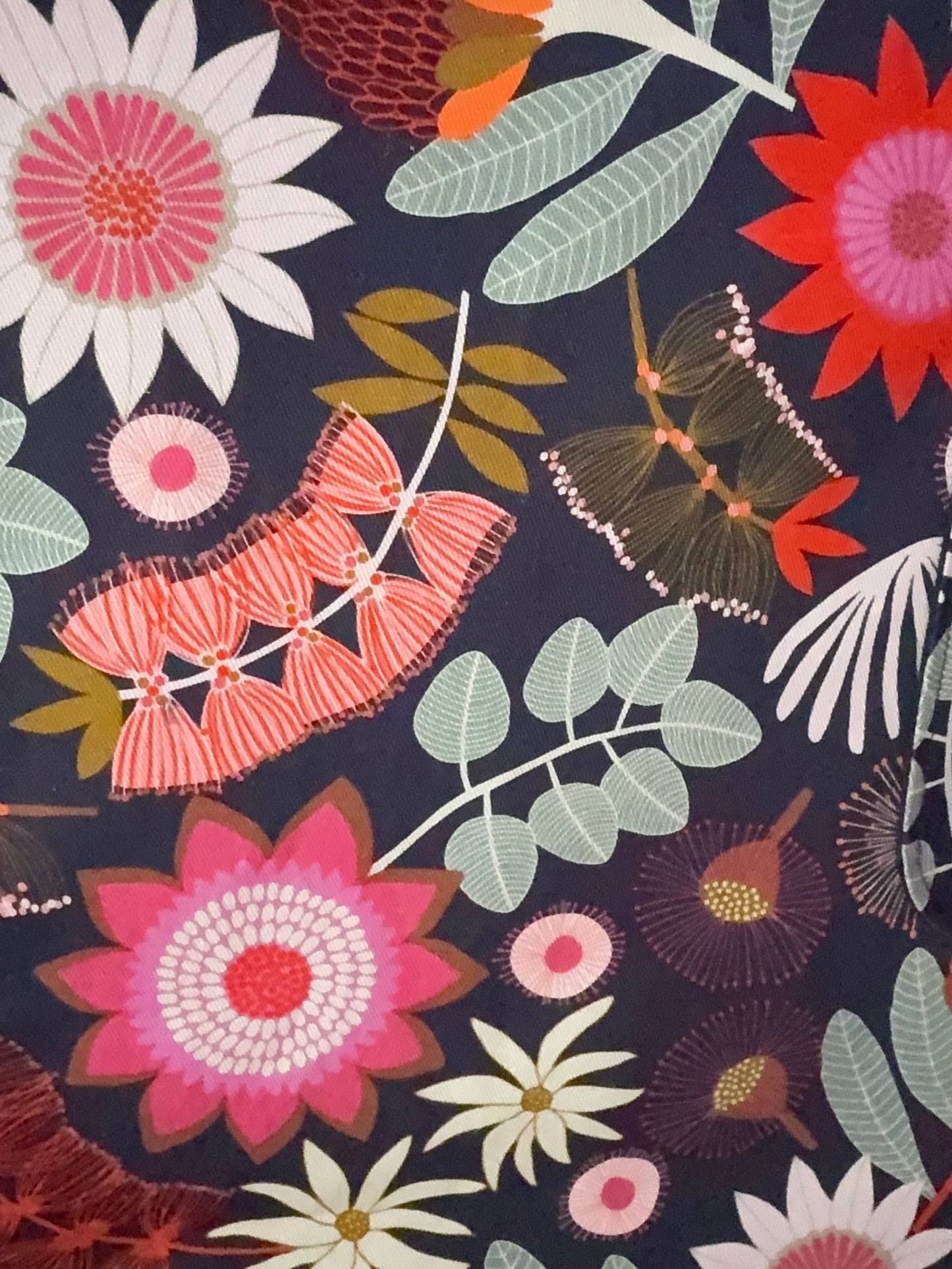 Navy Natives fabric