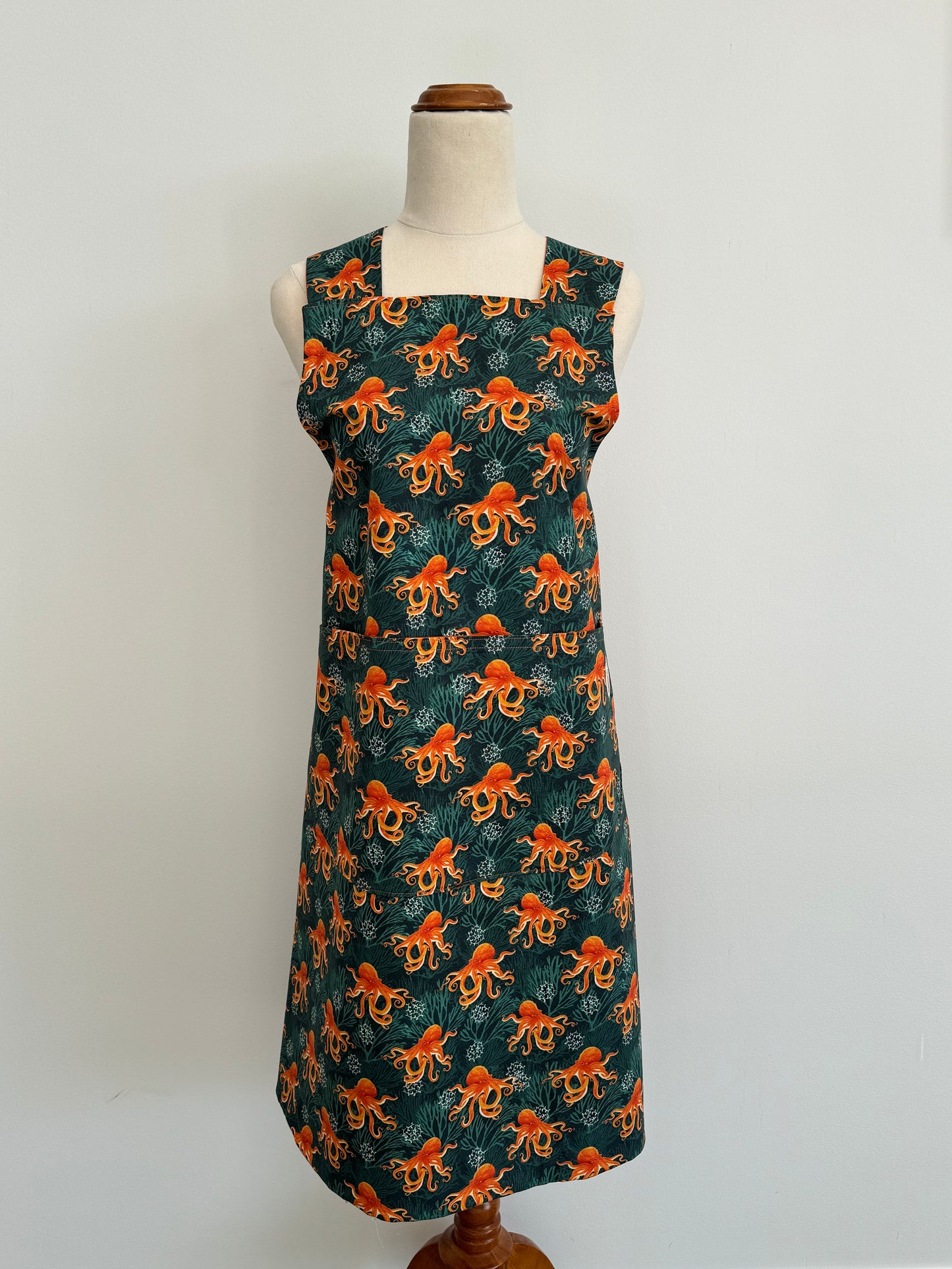 Wrap-Around Apron - Octopus Fabric