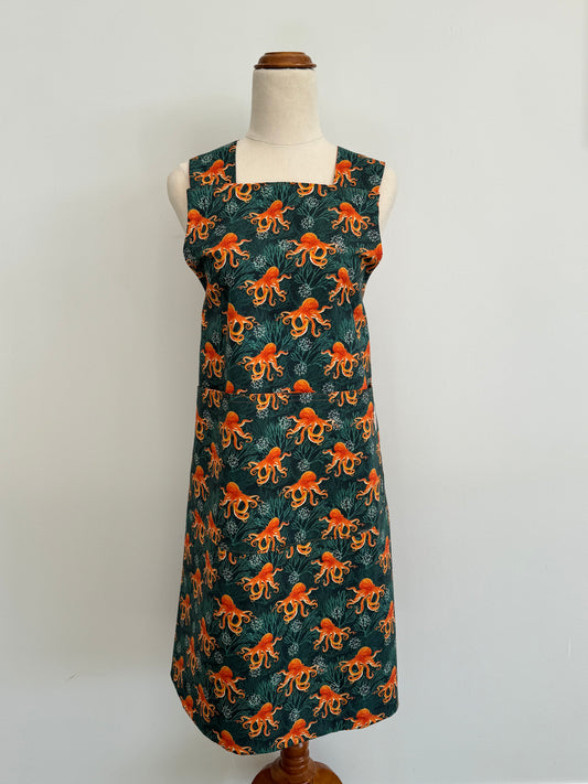 Wrap-Around Apron - Octopus Fabric