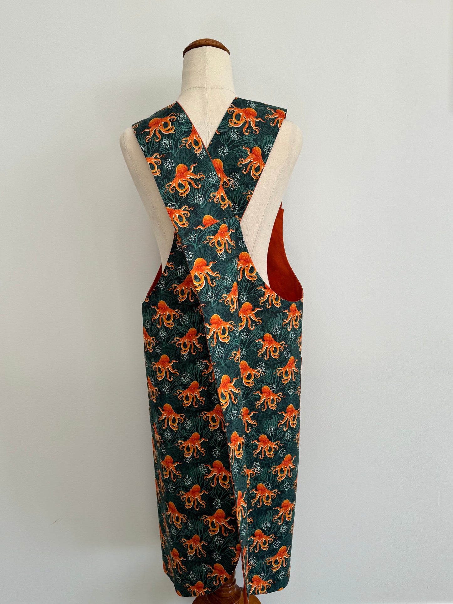 Wrap-Around Apron - Octopus Fabric