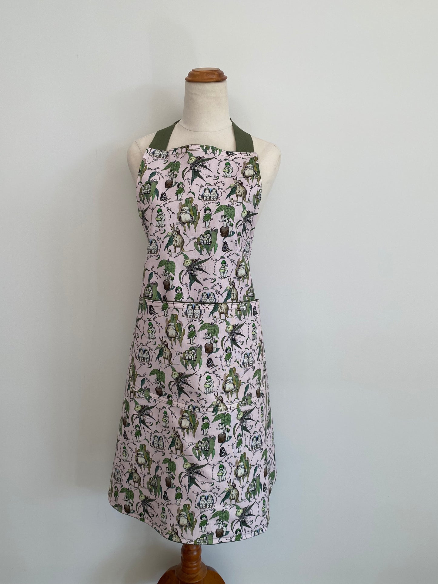 Kitchen Apron Pale Pink Gumnut Babies