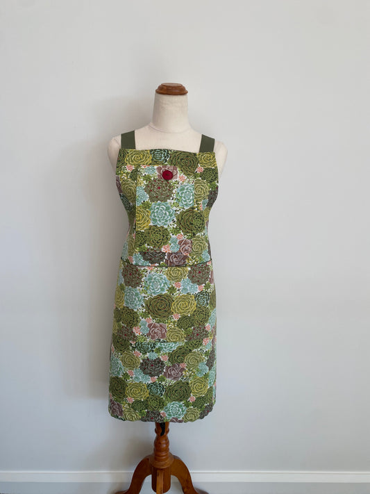 Harvest Apron Succulents, Garden Apron