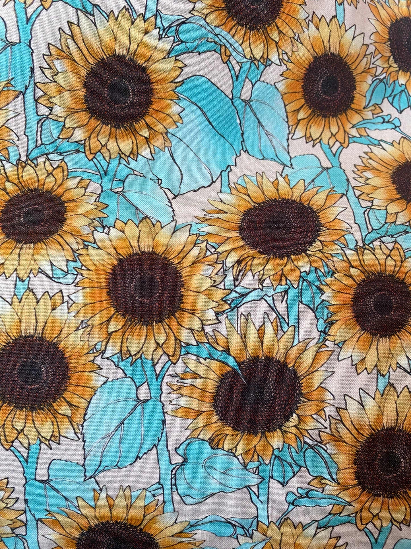 Wrap-Around Apron - Sunflower Fabric