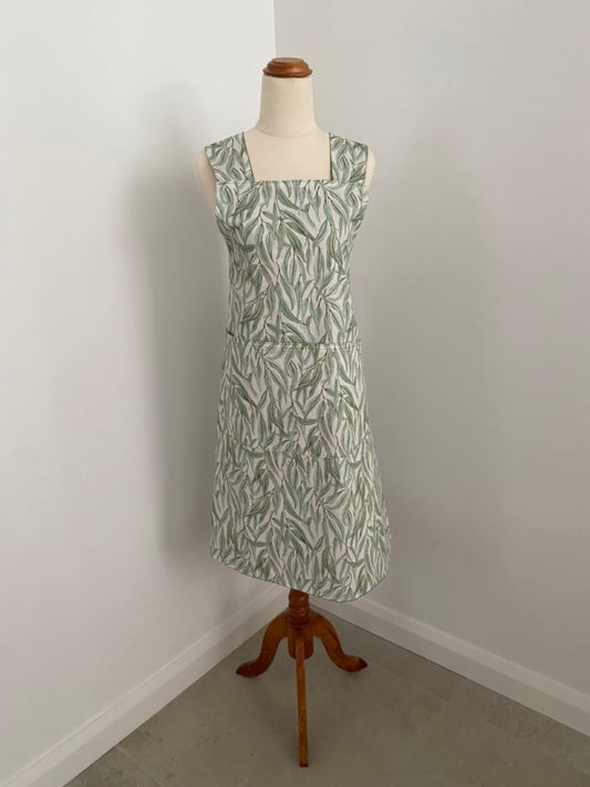 Wrap-Around Apron - Eucalyptus Fabric