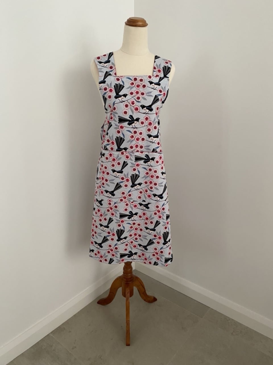 Wrap-Around Apron - Willy Wagtail Fabric