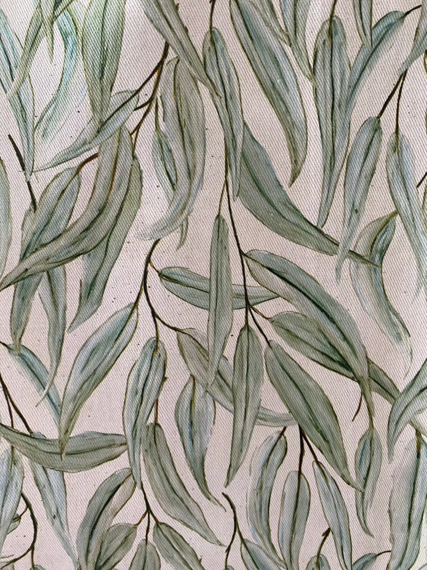 Wrap-Around Apron - Eucalyptus Fabric