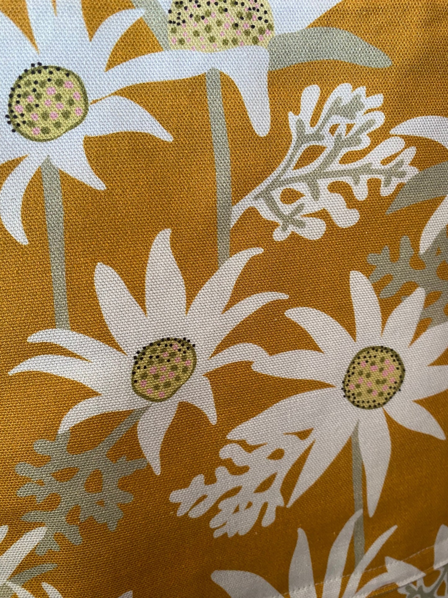 Harvest Apron Yellow Flannel Flower , Garden Apron