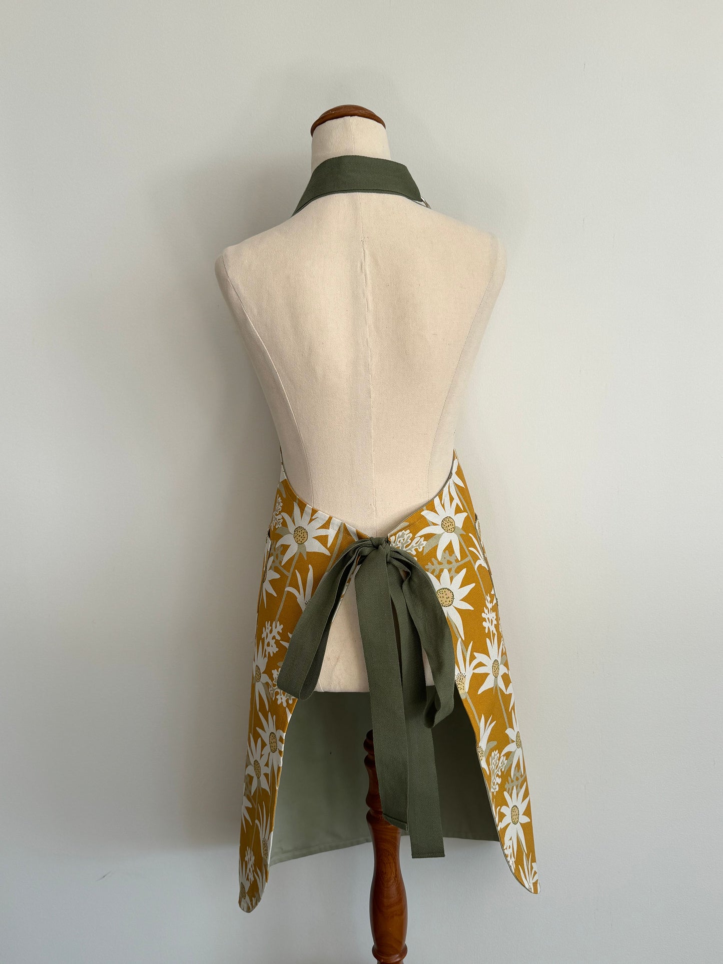Kitchen Apron Yellow Flannel