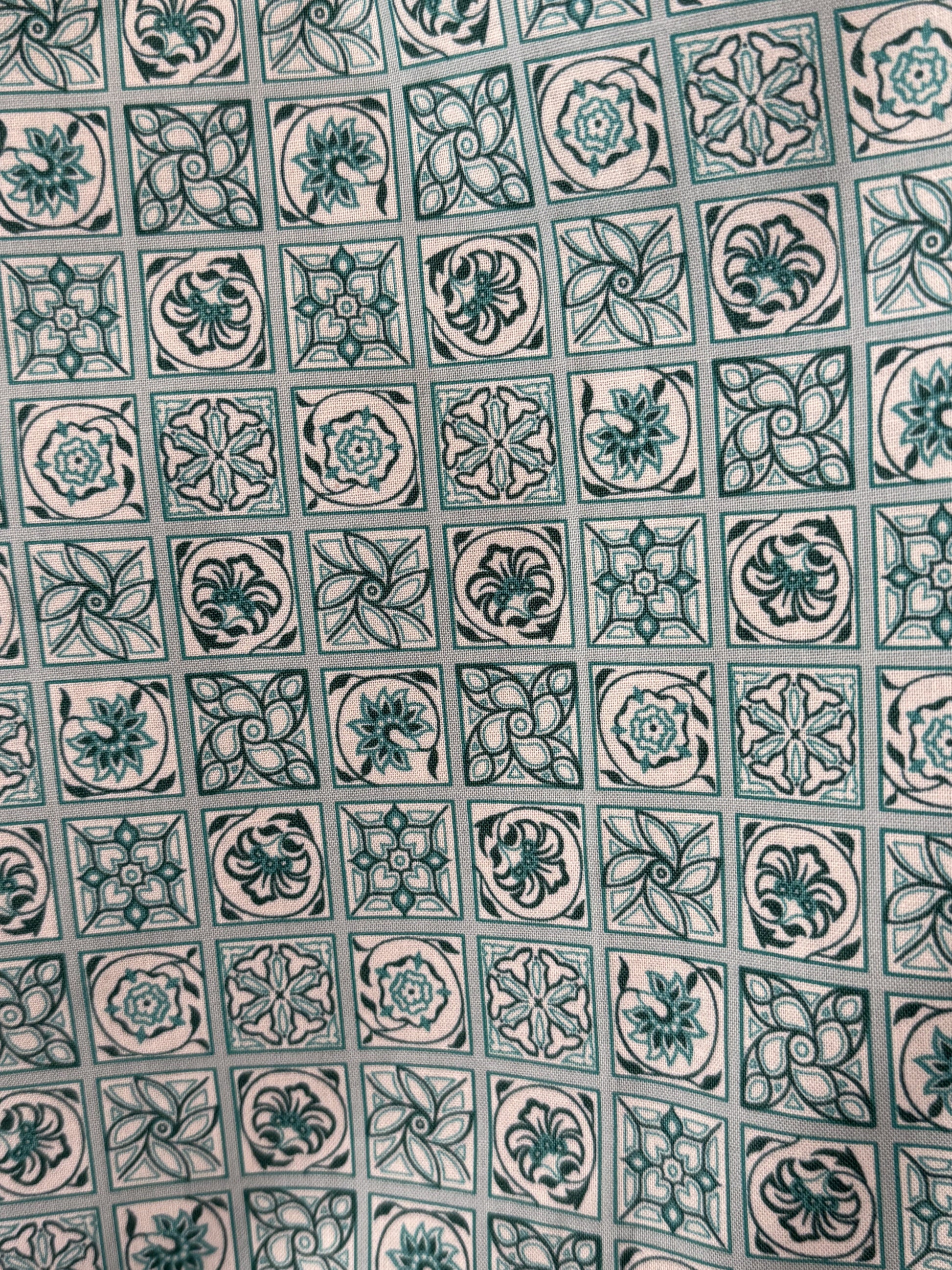 Aqua Tile fabric