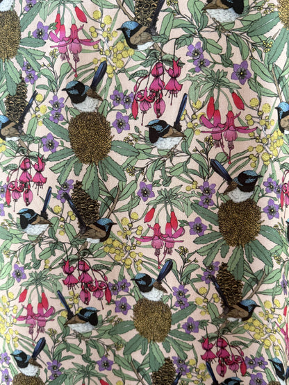 Banksia Fairy Wren fabric