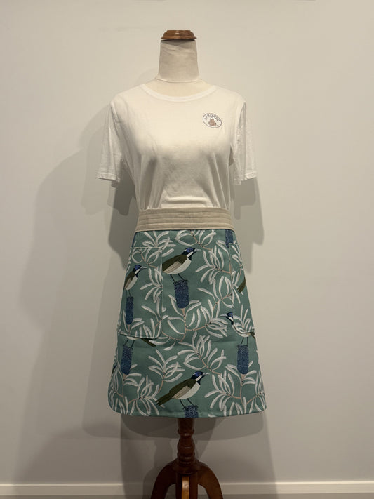 Blue Faced Honey Eater Waist Apron front