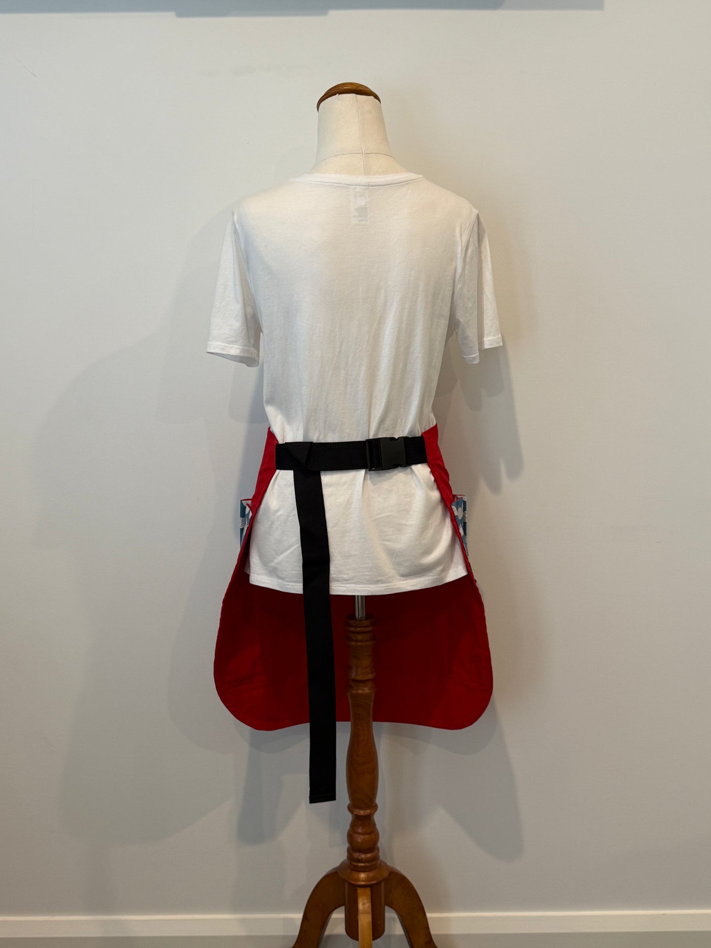 Blue and Red Chickens Egg Apron
