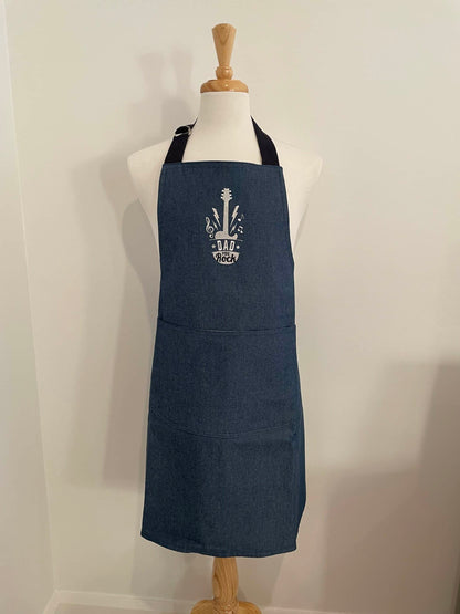 Embroidered BBQ Apron - Dad You Rock