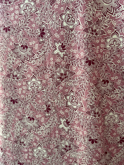 Dark Pink Floral fabric