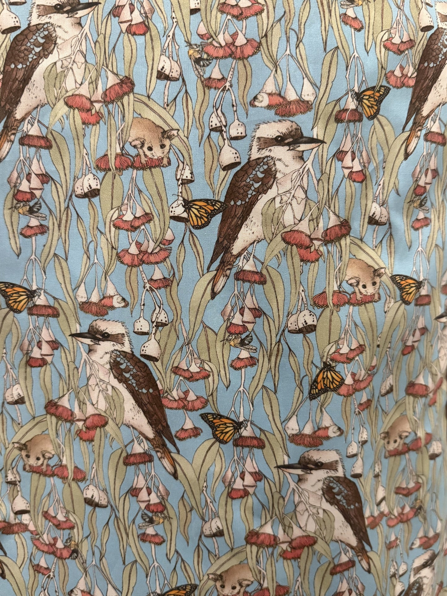 Kookaburras fabric