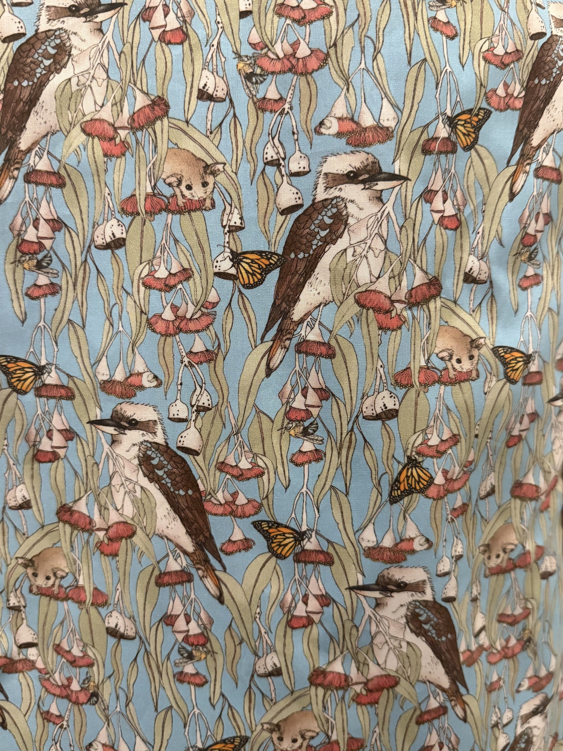 Kookaburras fabric