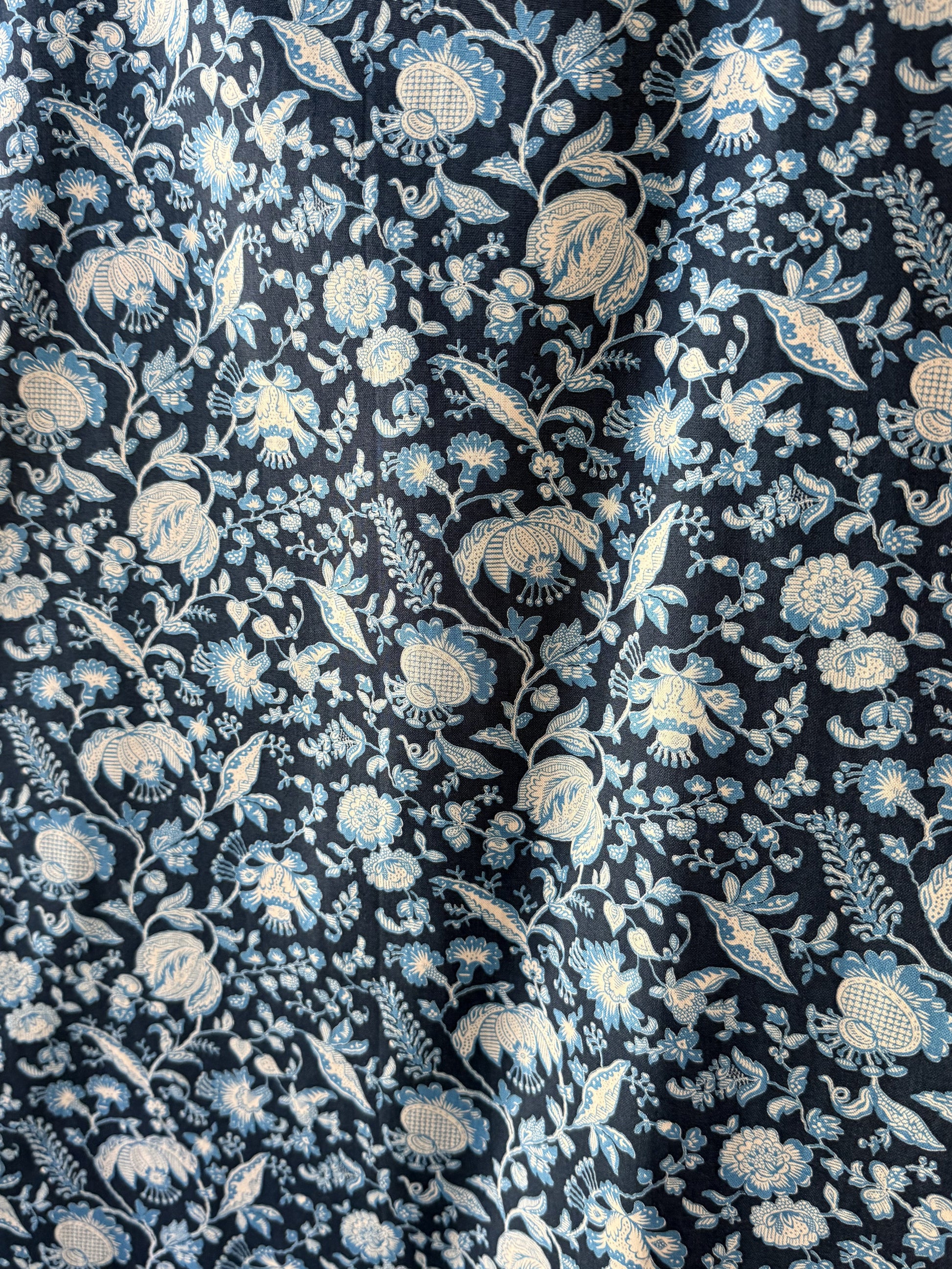 Multi Blue Floral fabric