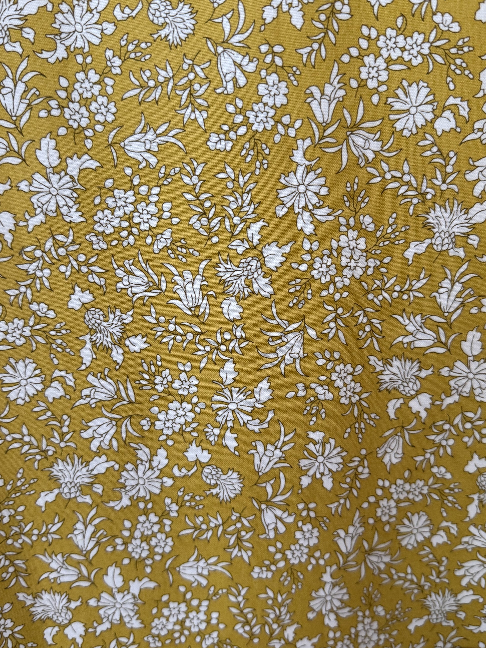 Mustard Florals fabric