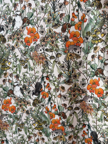 Orange Natives fabric