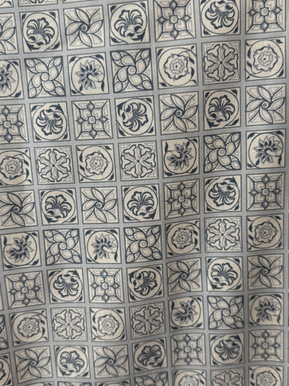 Pale Blue Tile fabric