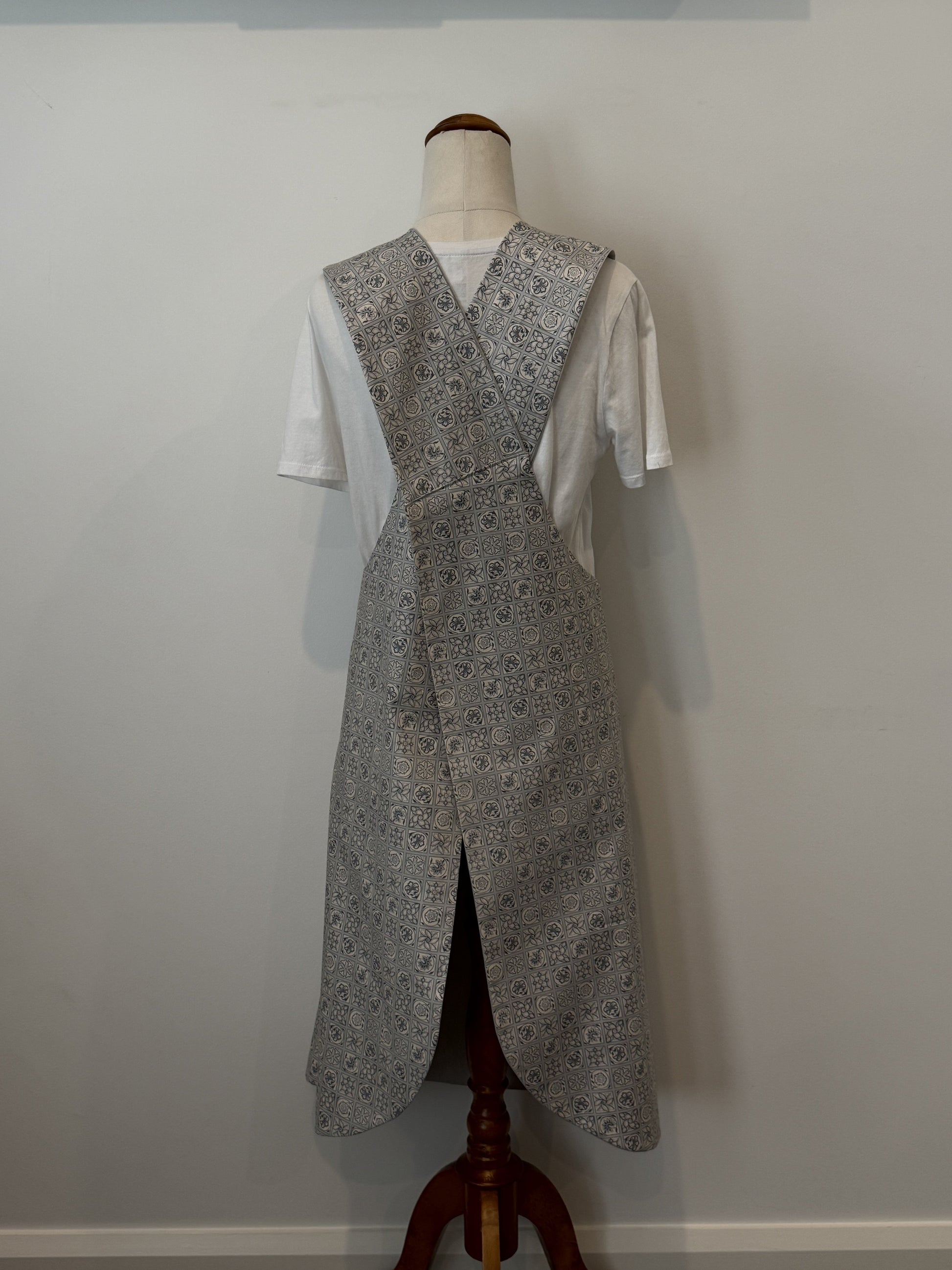 Pale Blue Tile Wrap Around back