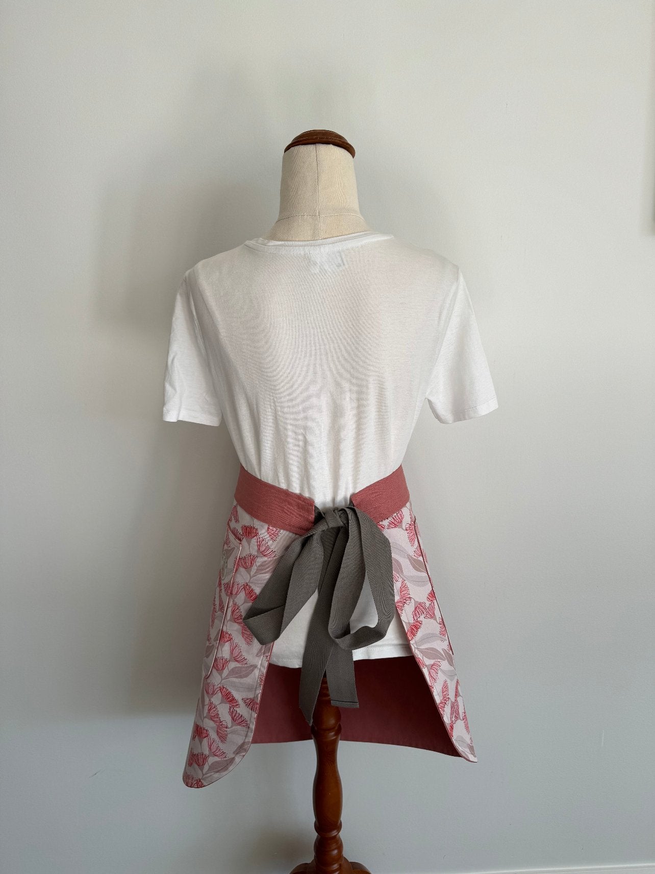 Pink Flowering Gum Waist Apron