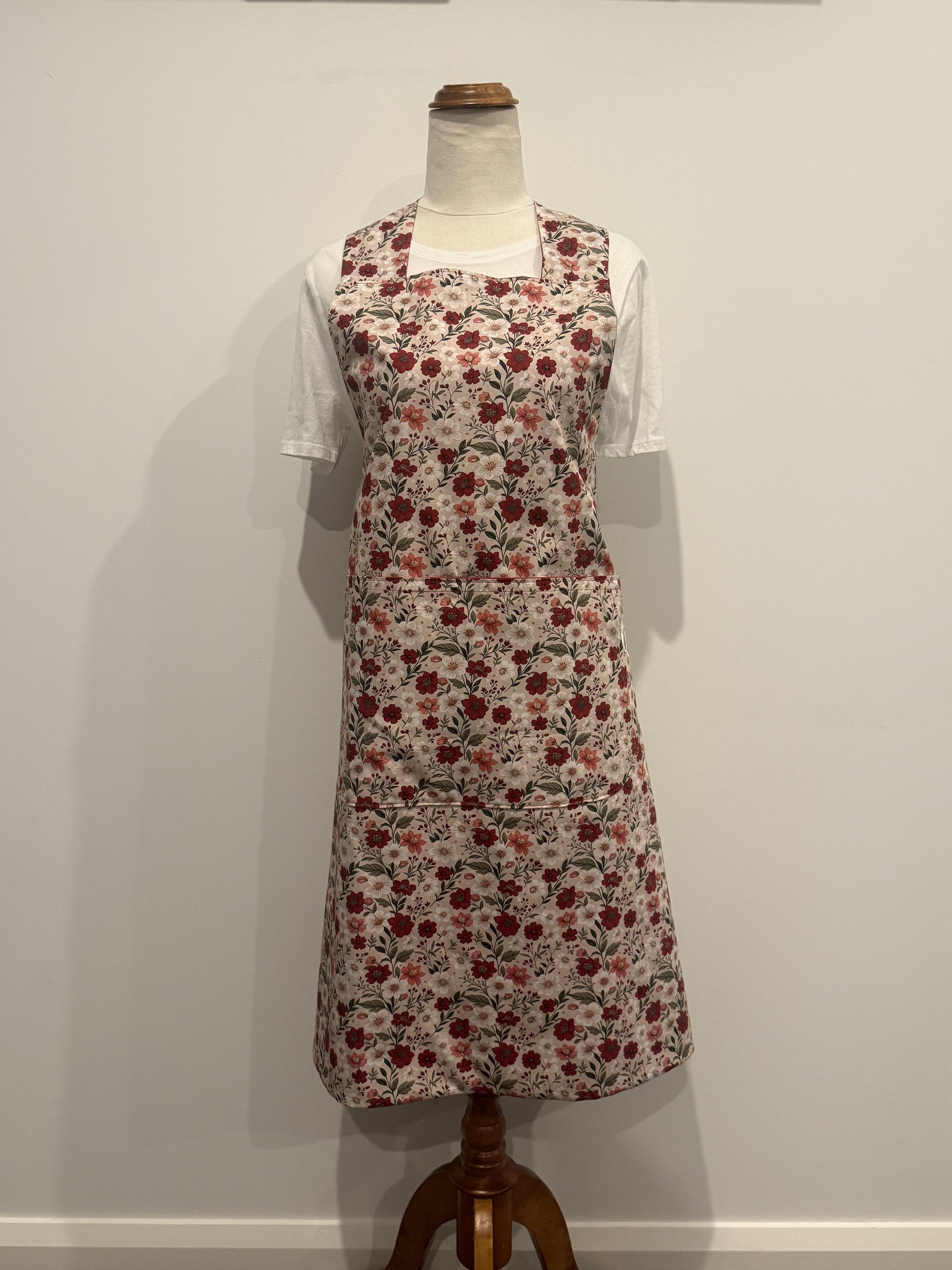 Pink, Red and White Flowers Wrap Around front