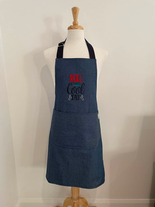 Embroidered BBQ Apron - Reel Cool Dad