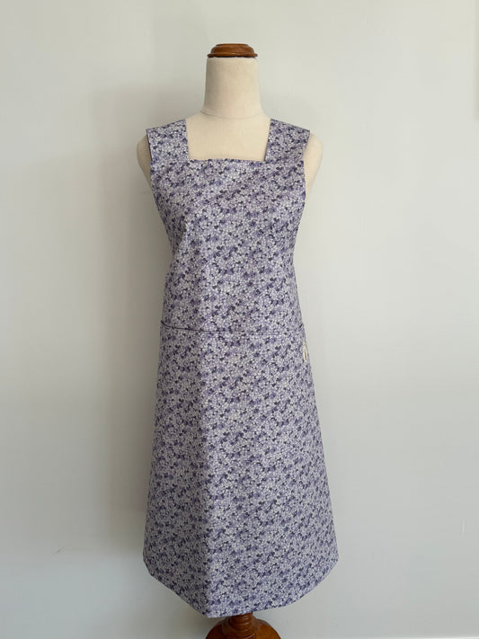 Wrap-Around Apron - Violets Fabric