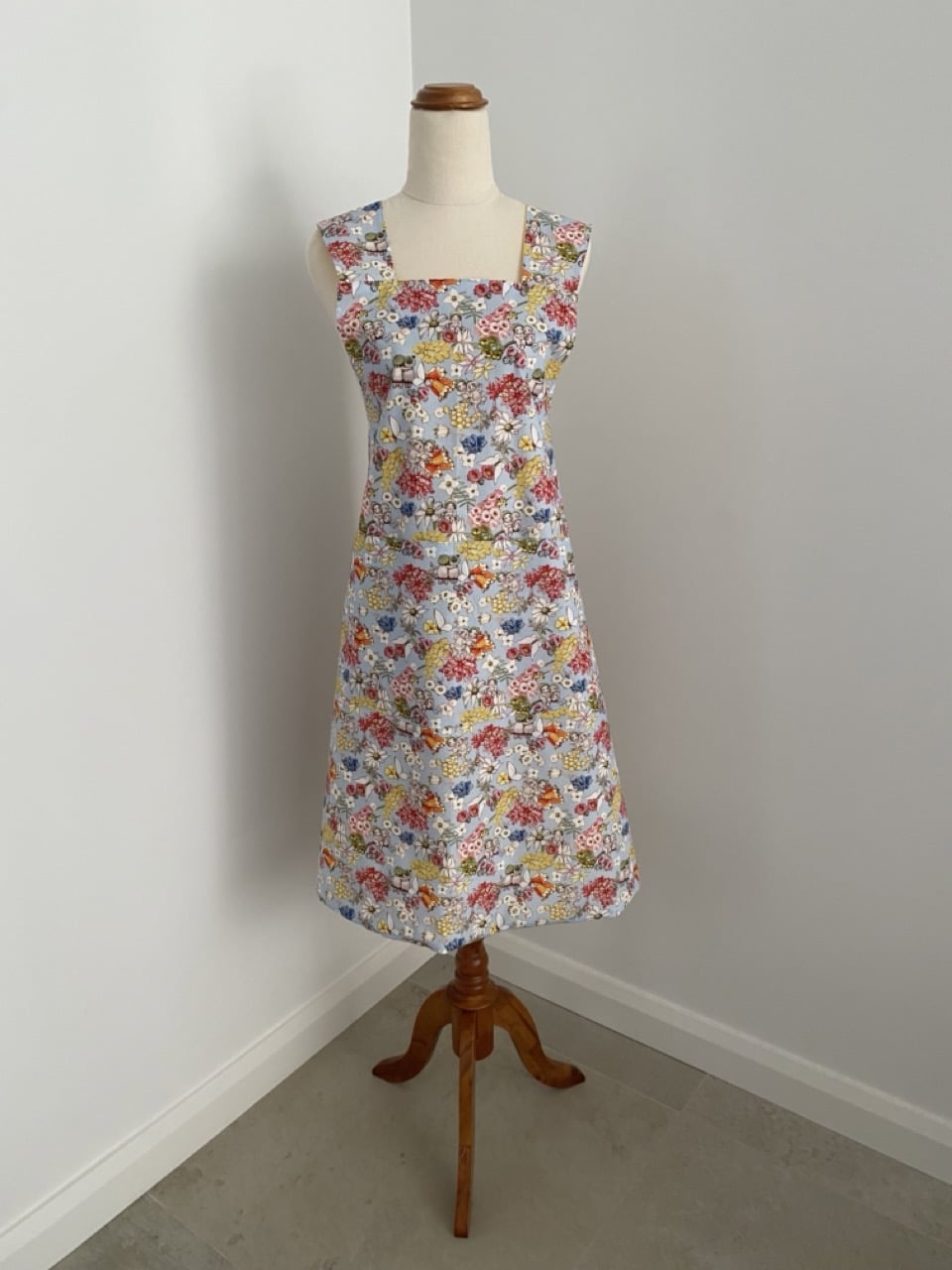 Wrap-Around Apron - Light Blue May Gibbs Fabric