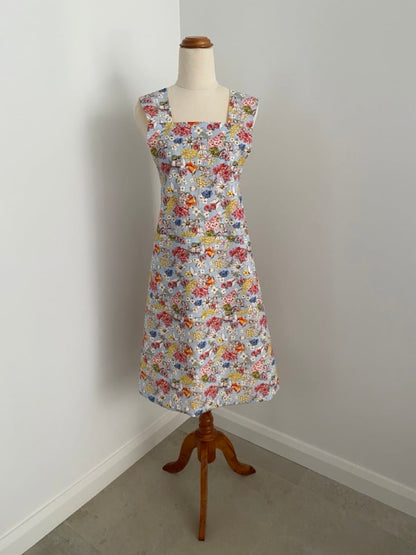 Wrap-Around Apron - Light Blue May Gibbs Fabric