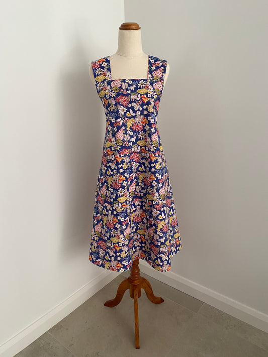 Wrap-Around Apron - Dark Blue May Gibbs