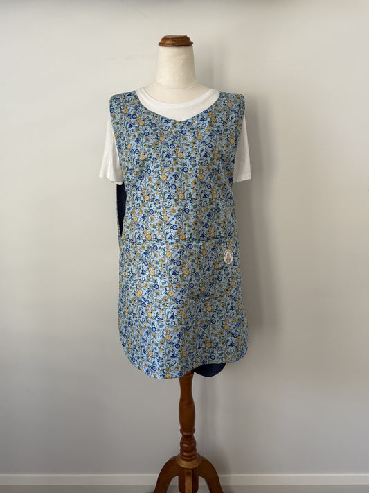 Yellow and Blue Vine Pinny front